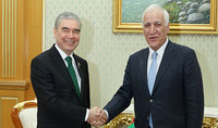 President of the Republic Vahagn Khachaturyan had a private conversation with the National Leader of Turkmenistan, Chairman of the People’s Council Gurbanguly Berdimuhamedov and President of Turkmenistan Serdar Berdimuhamedov