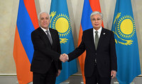 Le président Vahagn Khatchatourian a rencontré le président du Kazakhstan Kassym-Jomart Tokaïev