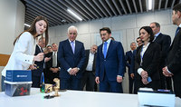 Le président Vahagn Khatchatourian a visité le parc informatique international Astana Hub