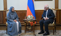 President of the Republic Vahagn Khachaturyan received the Ambassador of the United Arab Emirates to Armenia, Nariman Al-Mulla