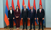 An oath-taking ceremony of Ministers took place at the Presidential Residence