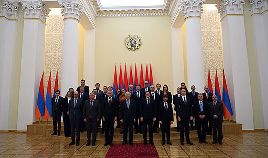 Le président Vahagn Khatchatourian a rencontré les ambassadeurs des États membres de l'UE accrédités en Arménie