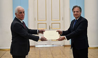 The newly appointed Ambassador of Italy to Armenia presented his credentials to the President of the Republic, Vahagn Khachaturyan