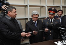 Serzh Sargsyan attended the opening ceremony of the Yerevan Registration and Control Department of the RA Traffic Police