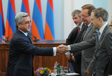 President Serzh Sargsyan received the OSCE Ambassadors