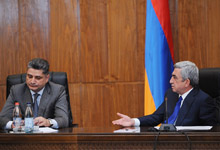 President Serzh Sargsyan invited a meeting at the Government of the Republic of Armenia 