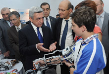 President Serzh Sargsyan attended the opening ceremony of DiGITec-2012 annual international exhibition