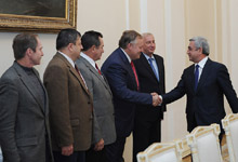 President Sargsyan received delegation from the Russian Federation which has arrived to Yerevan to participate in the International Tennis Tournament