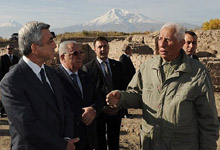 The President visited the archeological sites of special significance for Armenia’s ancient heritage 