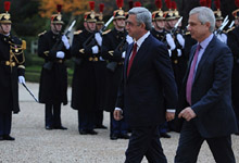 President Serzh Sargsyan met with the President of the National Assembly of France Claude Bartolone