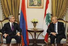 President Serzh Sargsyan had a meeting with the President and members of the National Assembly of Lebanon and made a statement