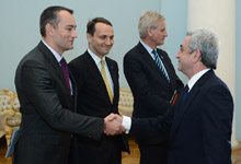 President received Ministers of Foreign Affairs of Poland, Sweden and Bulgaria 