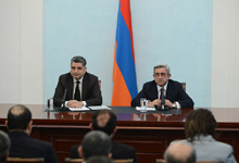 Նախագահ Սերժ Սարգսյանն ընդունել է սիրիահայ գործարարների