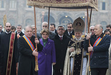 Serzh Sargsyan attended the liturgy dedicated to Christmas and Revelation holidays