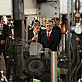 President Serzh Sargsyan visits the glass container producing Saranist company in Kotayk-27.11.2010