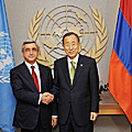In the US, President Serzh Sargsyan meets with the UN Secretary General Ban Ki-moon-23.09.2011