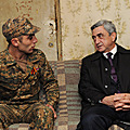 In Stepanavan, President Serzh Sargsyan visited the family of the serviceman Artak Gabuzian-05.11.2011