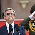 President Serzh Sargsyan at the parade dedicated to the RA Police Day