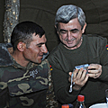 President Serzh Sargsyan on the defense positions of our country on the occasion of New Year and Christmas-31.10.2010