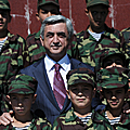 President Serzh Sargsyan visits the Little Mher educational complex-14.09.2011