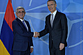 President Serzh Sargsyan’s meeting with NATO Secretary General Jens Stoltenberg at NATO headquarters