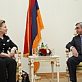 President Serzh Sargsyan received the US Secretary of State Hillary Clinton-04.07.2010