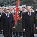 President Serzh Sargsyan and the President of the Republic of Lebanon Michele Suleiman who is in Armenia on an official visit-09.12.2011
