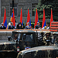 President Serzh Sargsyan attends the festive parade dedicated to May holidays