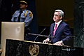 President Serzh Sargsyan delivers a speech at the 69th session of the UN General Assembly 