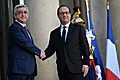 President Serzh Sargsyan meets French President Francois Hollande during the RA President’s working visit to France 