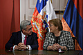 President Serzh Sargsyan meets Chilean President Michelle Bachelet during the RA President’s official visit to Chile 