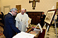President Serzh Sargsyan meets His Holiness Pope Francis during the RA President’s official visit to the Holy See