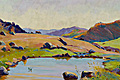 Mher Abeghian – "On the mountains of Tsakhkadzor. Morning" – 1957